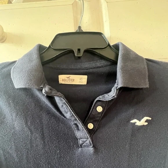 Hollister Navy Blue Polo - Picture 2 of 3